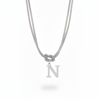 Initial Halskæde "Alphabet Knot"