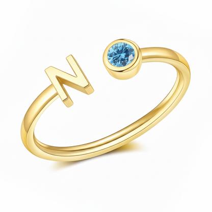 Justerbar Initial Ring "Essence"