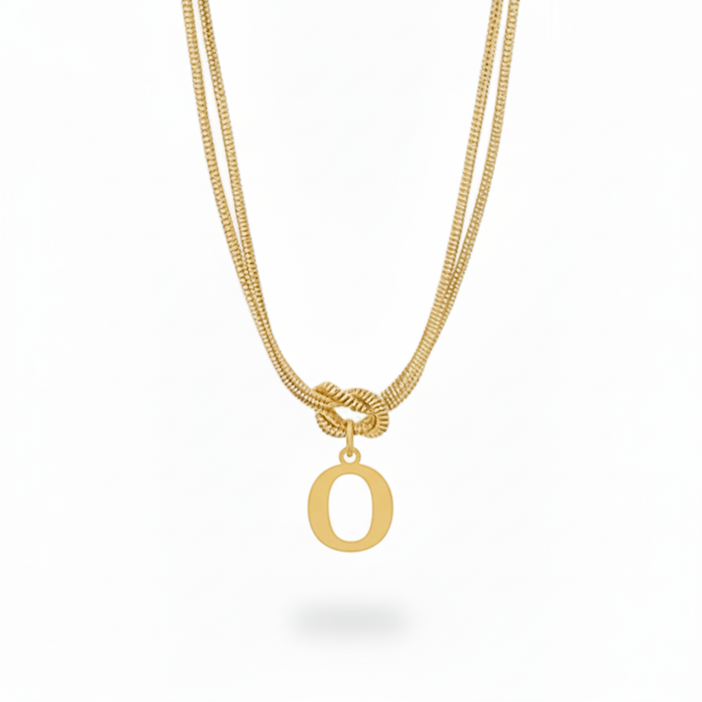 Initial Halskæde "Alphabet Knot"