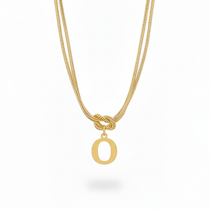 Initial Halskæde "Alphabet Knot"