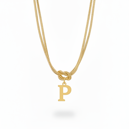 Initial Halskæde "Alphabet Knot"