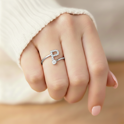 Justerbar Initial Ring "Classic"