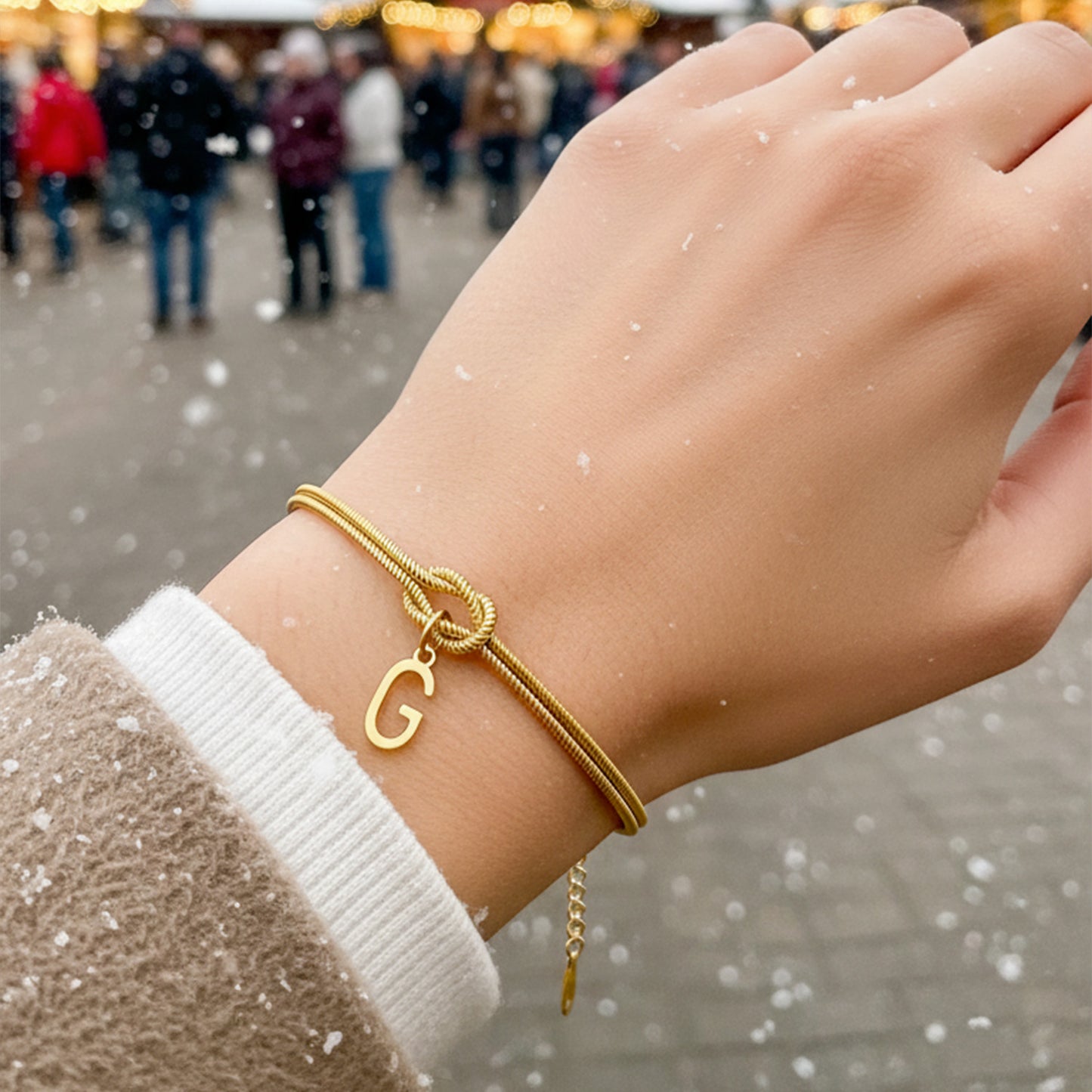 Initial Armbånd "Knot"