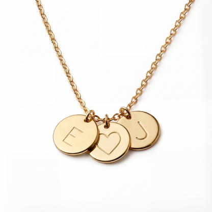 Initial Necklace “Initial disc”
