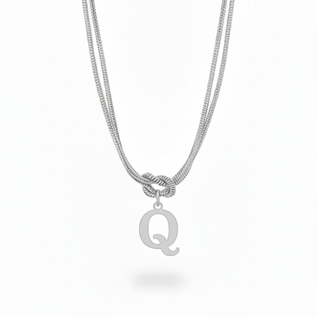 Initial Halskæde "Alphabet Knot"