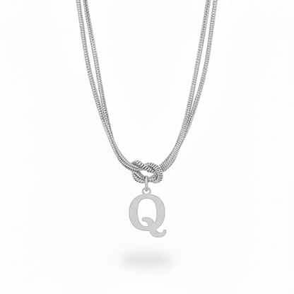 Initial Halskæde "Alphabet Knot"