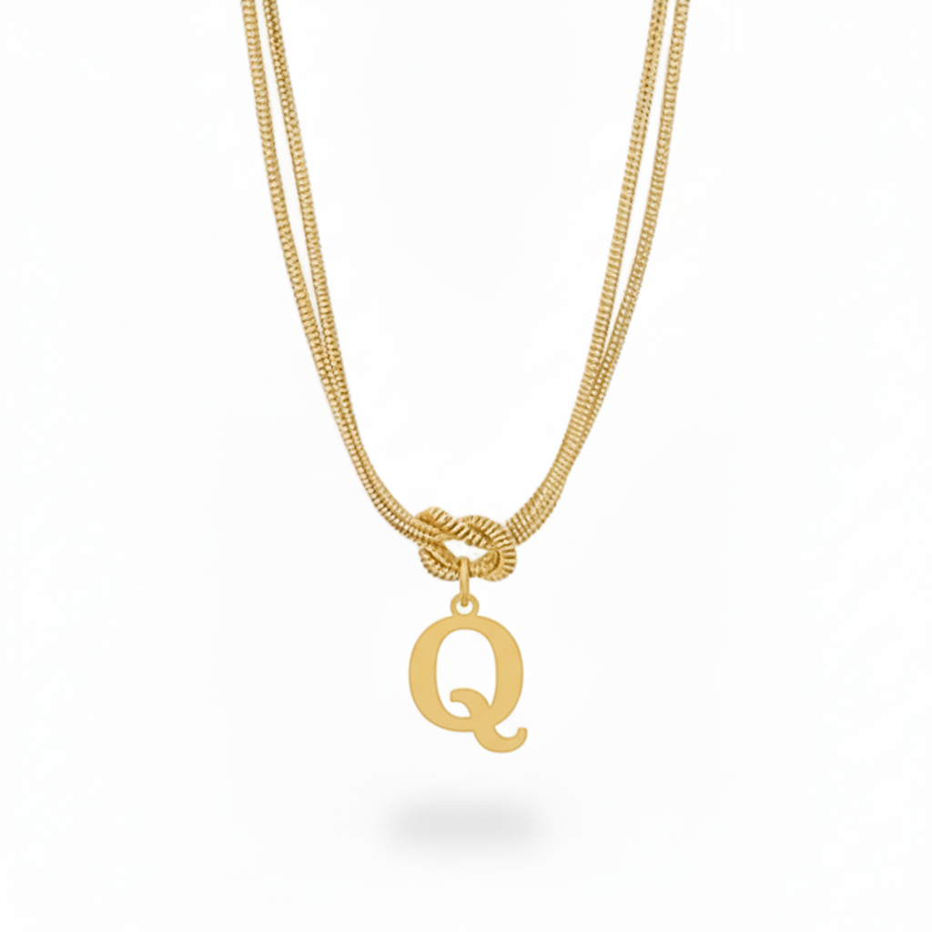 Initial Halskæde "Alphabet Knot"