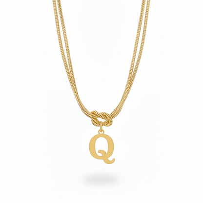 Initial Halskæde "Alphabet Knot"