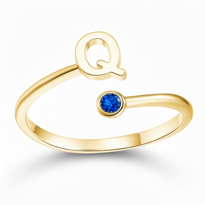 Justerbar Initial Ring "Essence"
