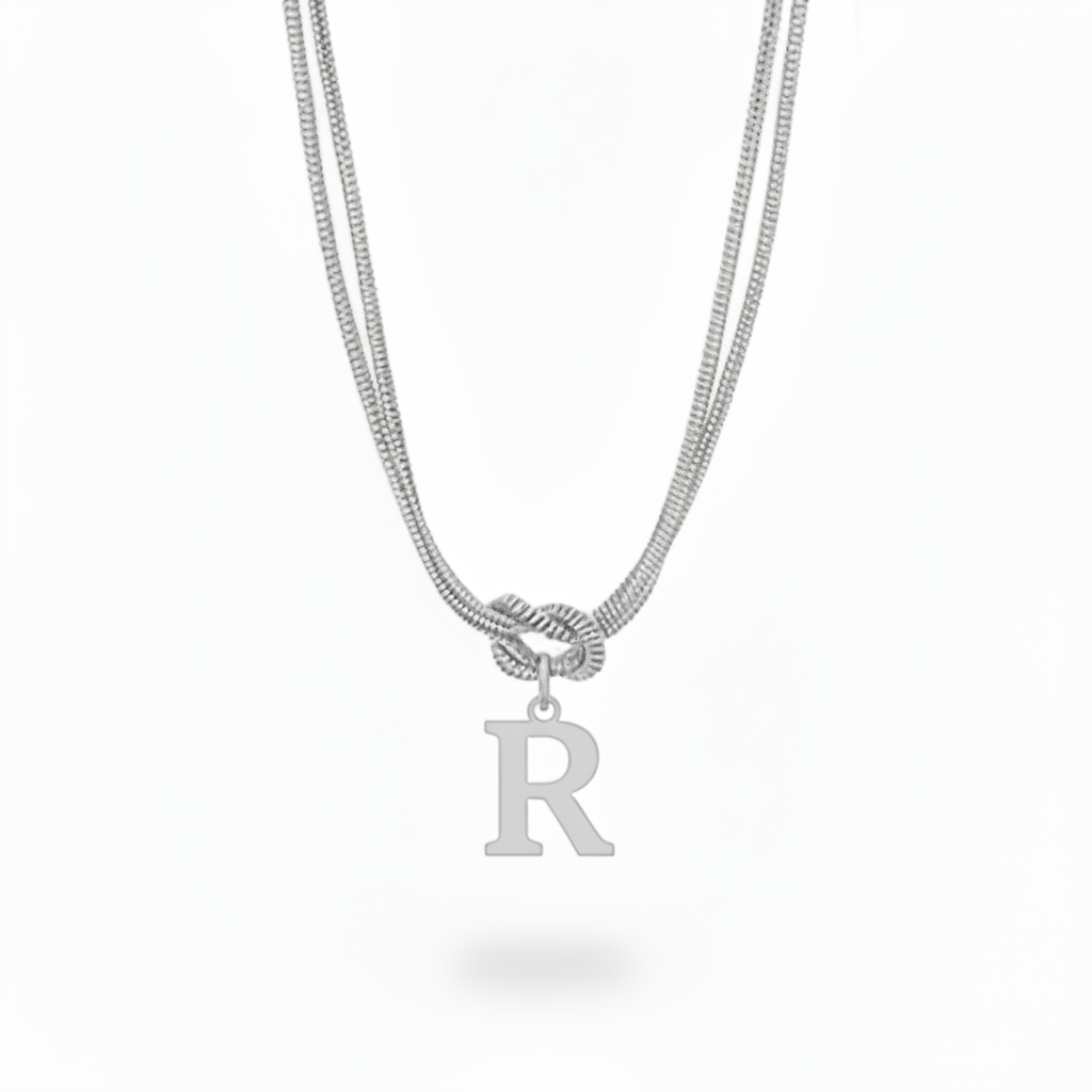 Initial Halskæde "Alphabet Knot"