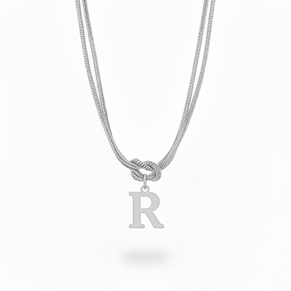 Initial Halskæde "Alphabet Knot"