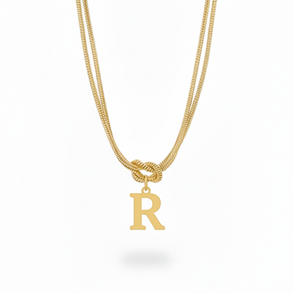 Initial Halskæde "Alphabet Knot"