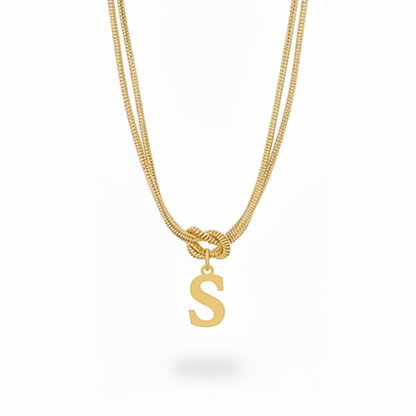 Initial Halskæde "Alphabet Knot"