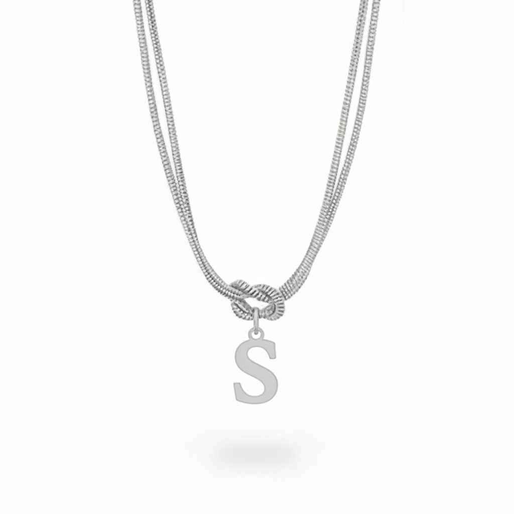 Initial Halskæde "Alphabet Knot"
