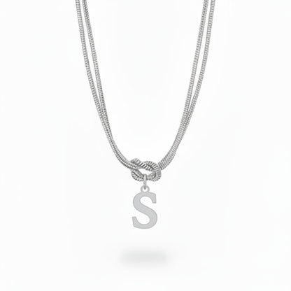 Initial Halskæde "Alphabet Knot"