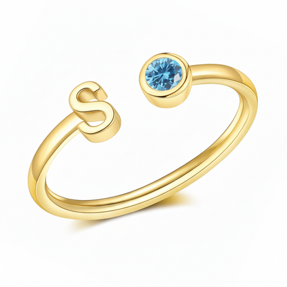Justerbar Initial Ring "Essence"