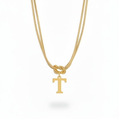 Initial Halskæde "Alphabet Knot"