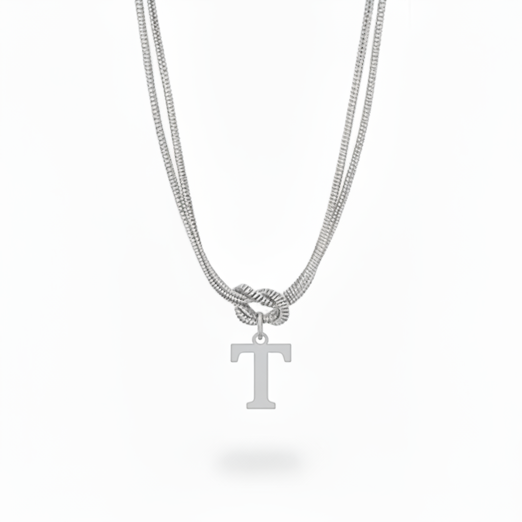 Initial Halskæde "Alphabet Knot"