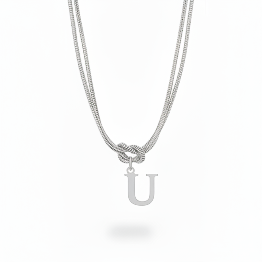 Initial Halskæde "Alphabet Knot"