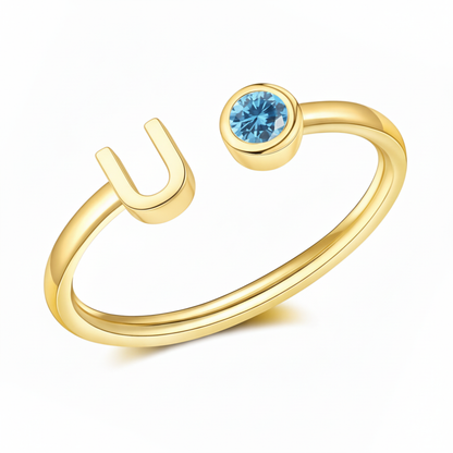 Justerbar Initial Ring "Essence"