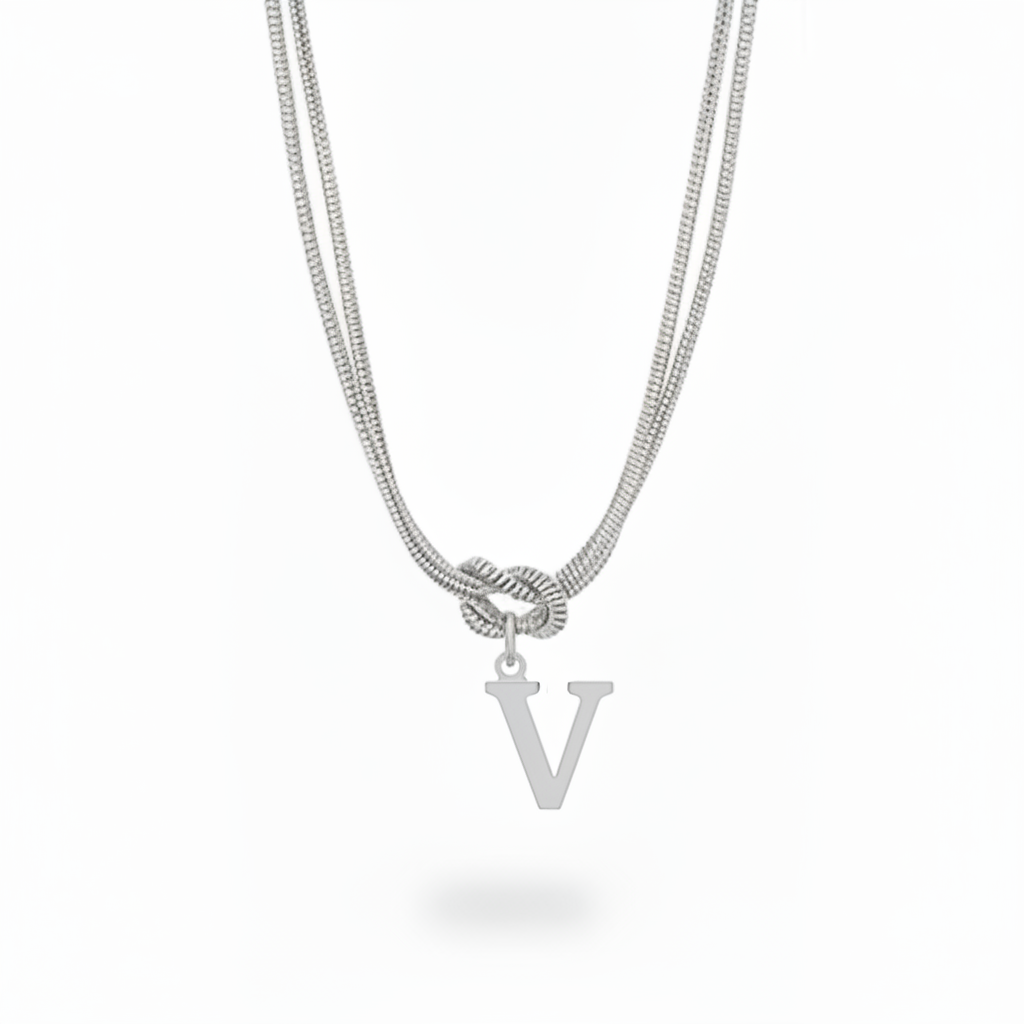 Initial Halskæde "Alphabet Knot"