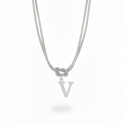 Initial Halskæde "Alphabet Knot"