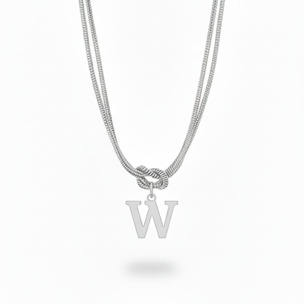 Initial Halskæde "Alphabet Knot"