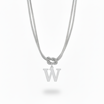 Initial Halskæde "Alphabet Knot"