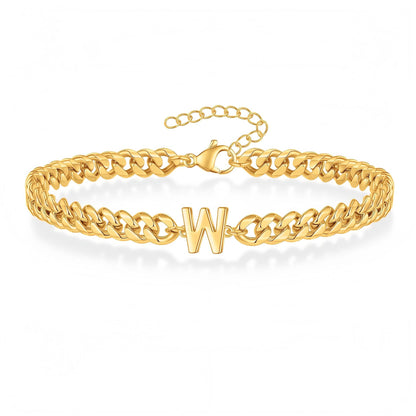 Initial Armbånd "Curb Letter"