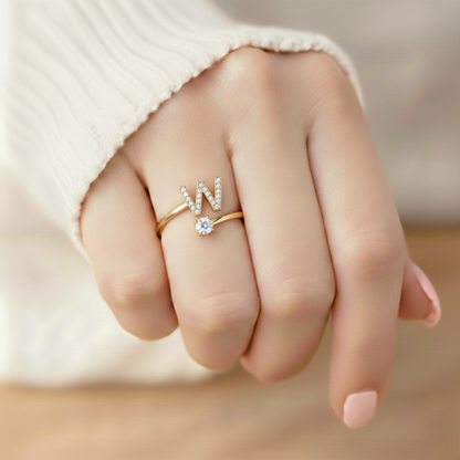 Justerbar Initial Ring "Classic"