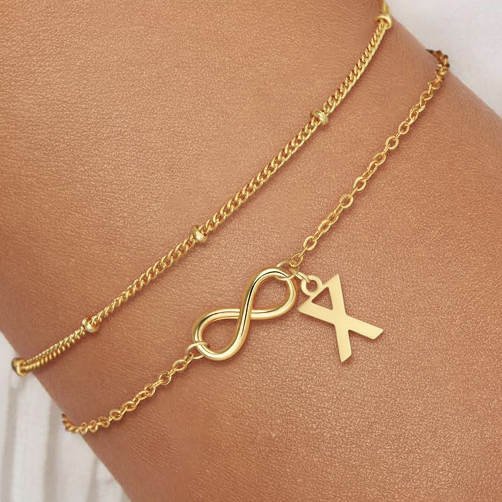 Initial Armbånd "Eternal Bond"