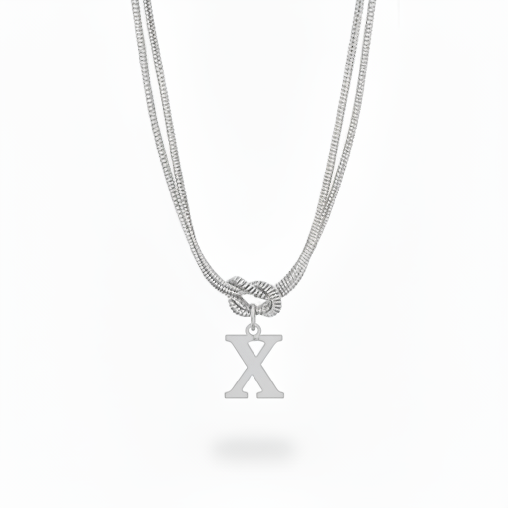 Initial Halskæde "Alphabet Knot"