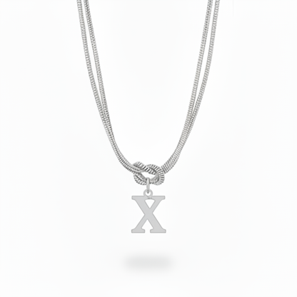 Initial Halskæde "Alphabet Knot"