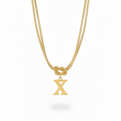 Initial Halskæde "Alphabet Knot"