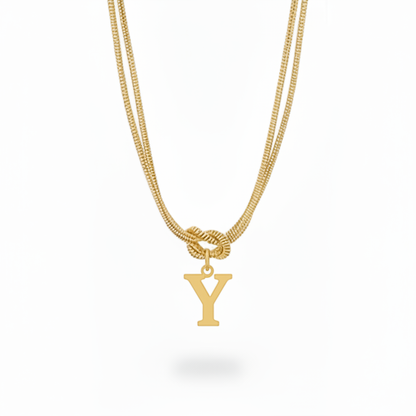 Initial Halskæde "Alphabet Knot"