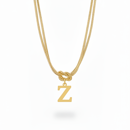 Initial Halskæde "Alphabet Knot"