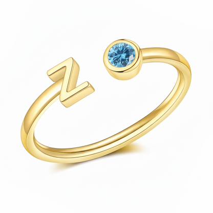 Justerbar Initial Ring "Essence"