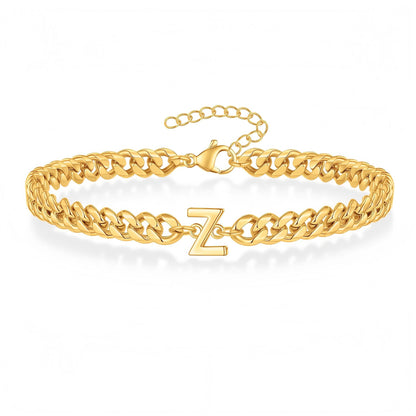 Initial Armbånd "Curb Letter"