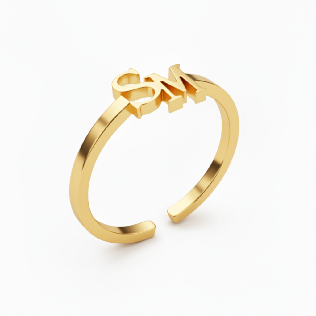 Justerbar Initial Ring "Signature"