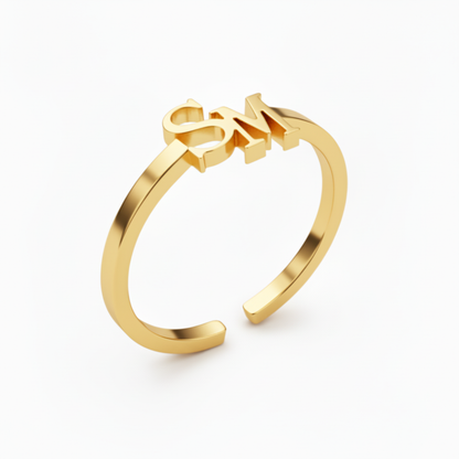 Justerbar Initial Ring "Signature"