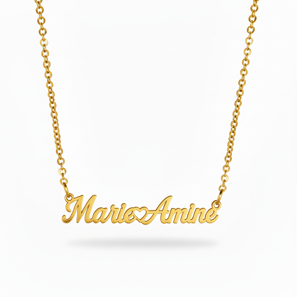 Navnehalskæde "Infinity Bond"