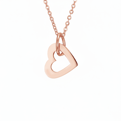 Navnehalskæde "Nested Hearts"