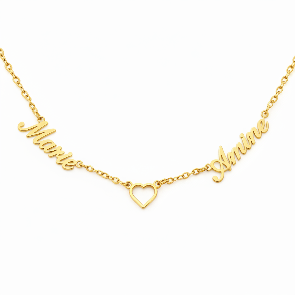 Navnehalskæde "Eternal Embrace"