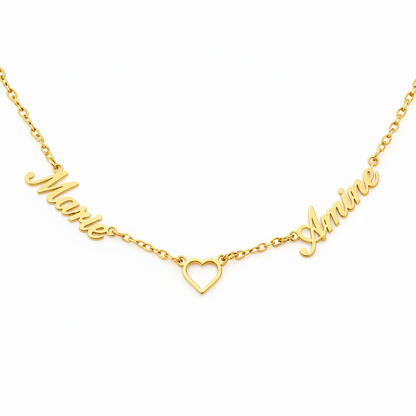 Navnehalskæde "Eternal Embrace"