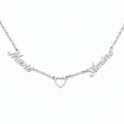 Navnehalskæde "Eternal Embrace"