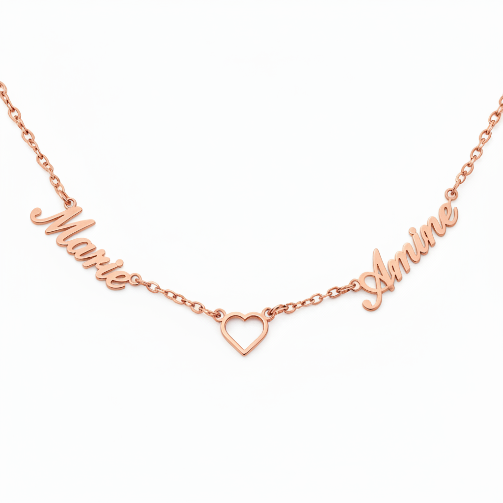 Navnehalskæde "Eternal Embrace"