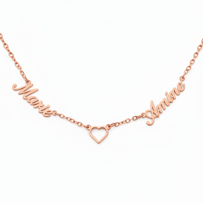 Navnehalskæde "Eternal Embrace"