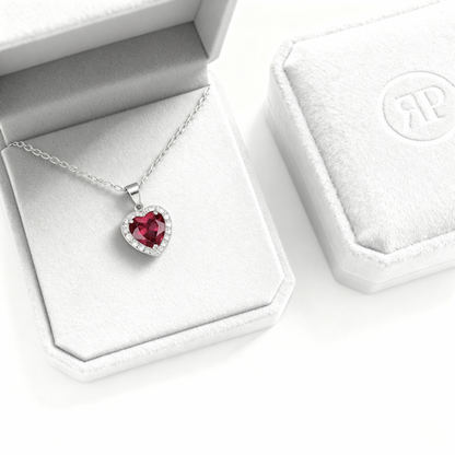 Halskæde "Red Radiance"