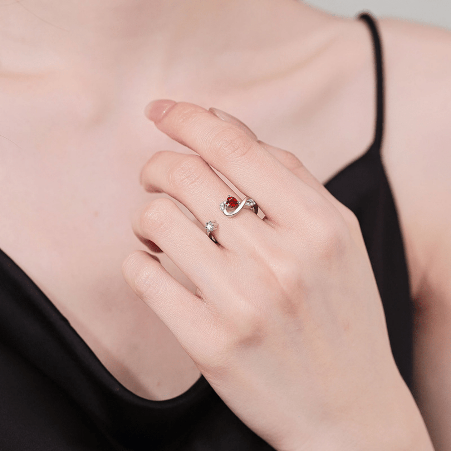 RICCARDI - BAGUE AJUSTABLE "Infinity Diamond" - Riccardi