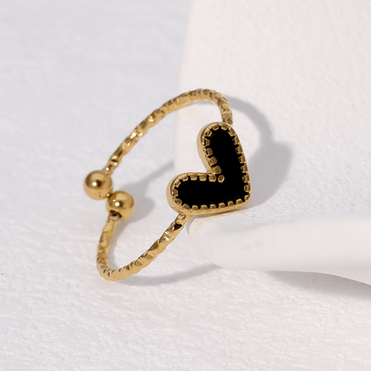 RICCARDI - BAGUE AJUSTABLE "Luna Heart" - Riccardi